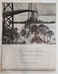 USS Iowa Decommissioning Ceremony Brochure