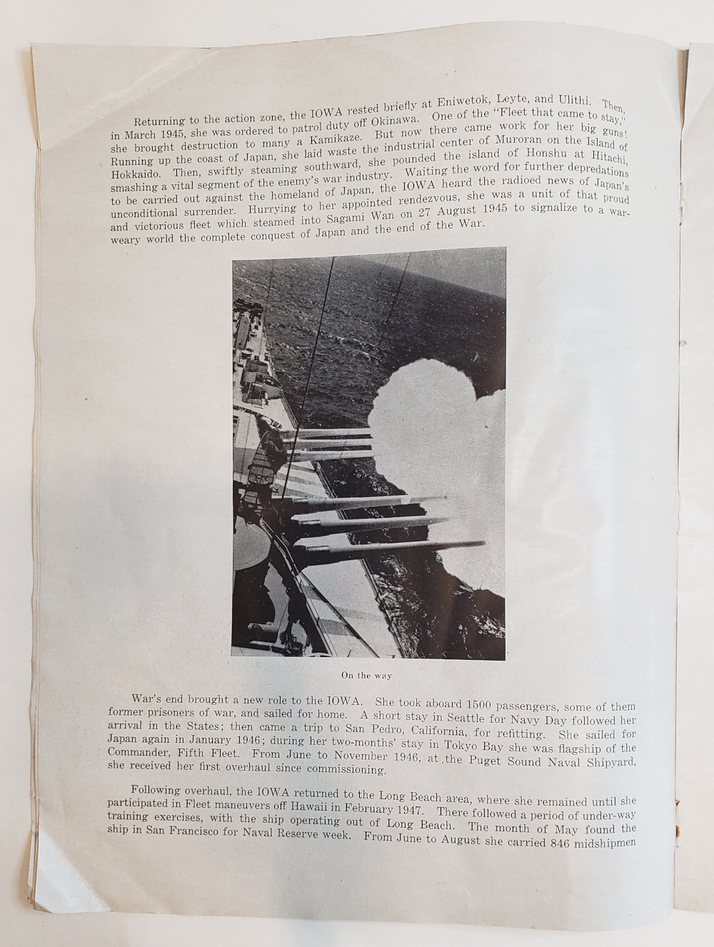 USS Iowa Decommissioning Ceremony Brochure