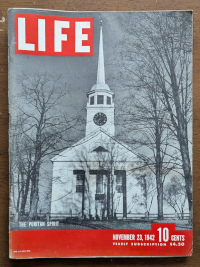 Life Magazine November 23 1942 The Puritan Spirit Cover
