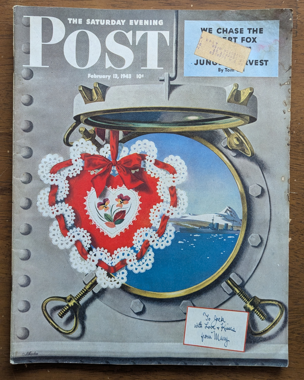Saturday Evening Post February 13 1943 Cover Design by John Atherton
