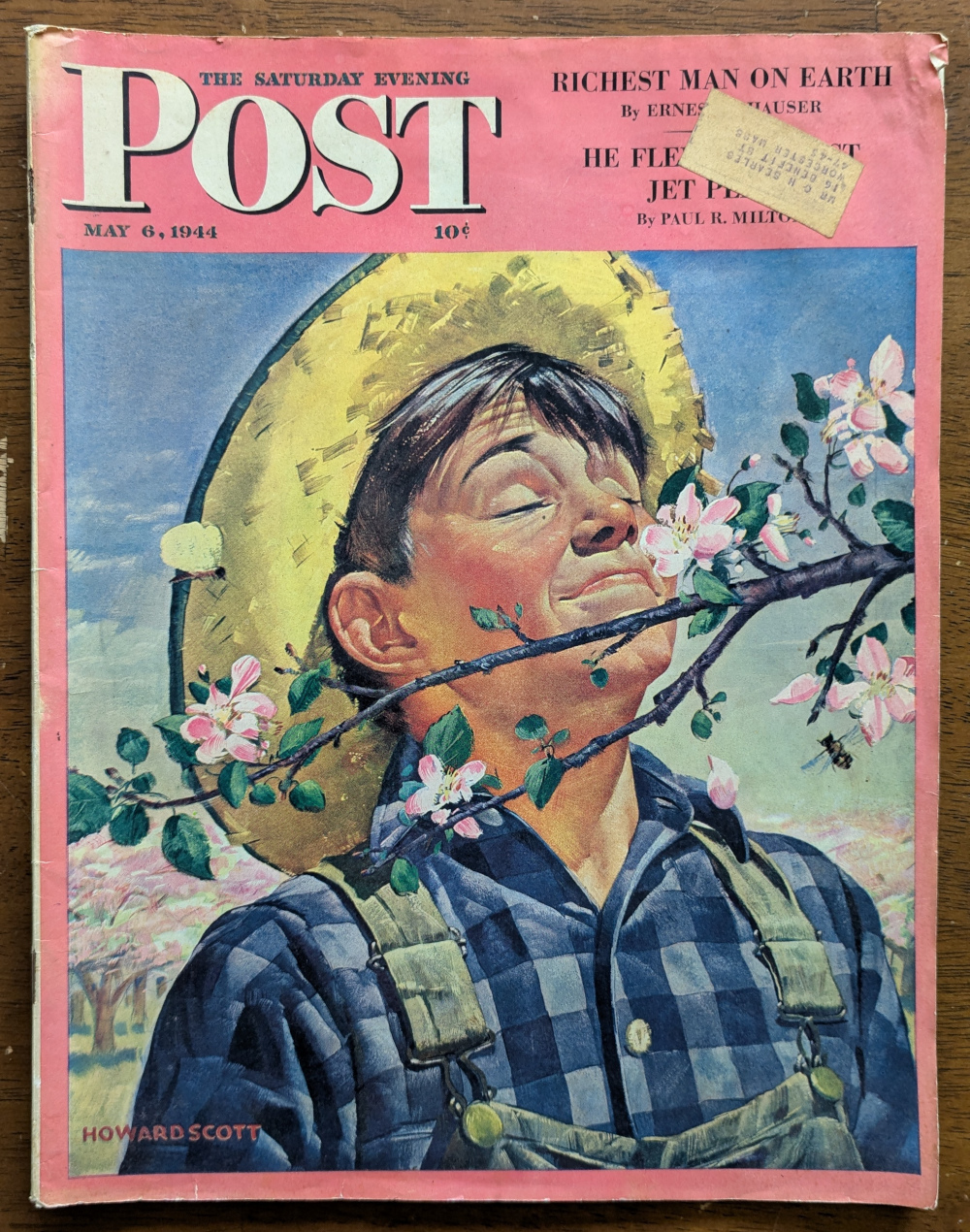 Saturday Evening Post May 6 1944 Cover Design by Howard Scott