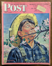 Saturday Evening Post May 6 1944 Cover Design by Howard Scott