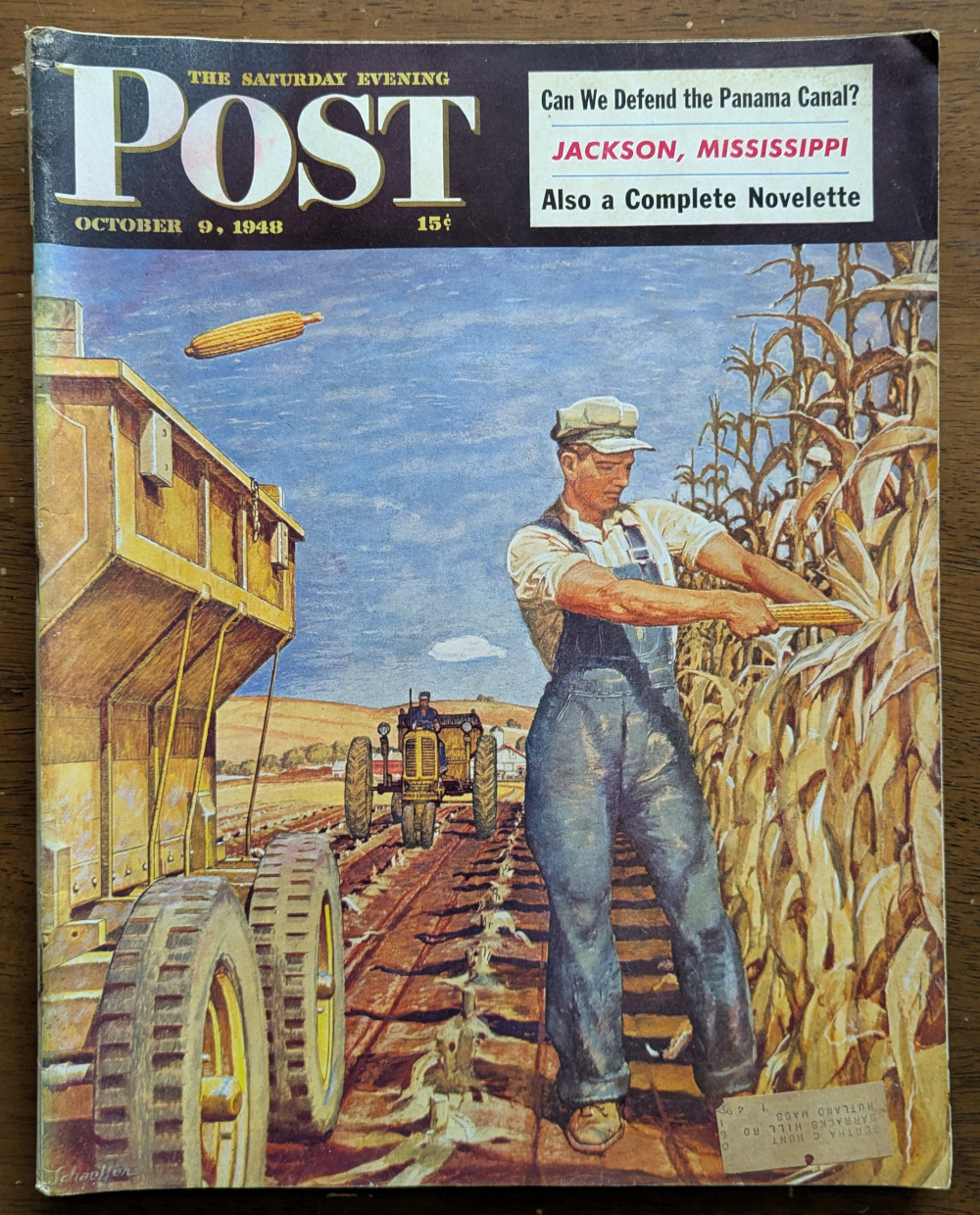 Saturday Evening Post October 9 1948 Cover Design by Mead Schaeffer